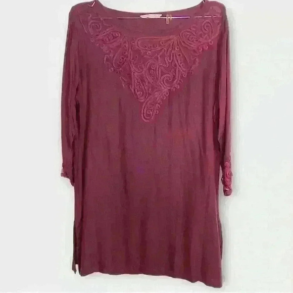 Soft Surroundings Tops - Soft Surroundings Women's Deep Red Tunic. Size M